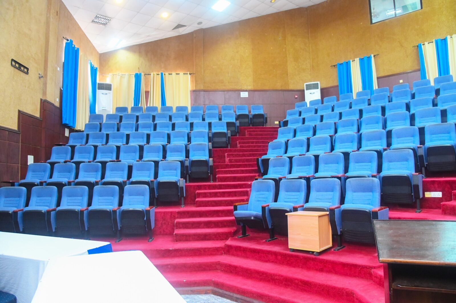 Main Auditorium seating and central aisle